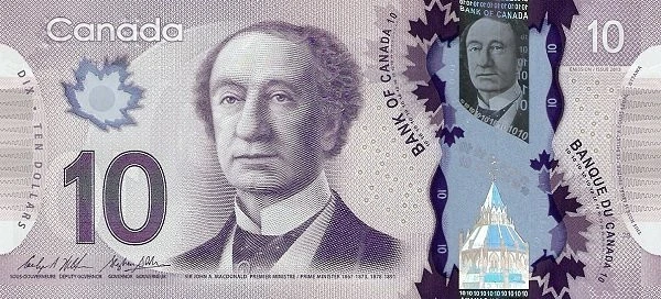 Canadian dollar bills